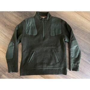 Berreta Men’s 1/4 Zip Lambswool Pullover Cartigan (XL)